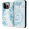 Blue and White Tie Dye iPhone 15 Pro Max Folio Case
