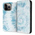 Blue and White Tie Dye iPhone 15 Pro Max Folio Case