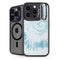 Blue and White Tie Dye iPhone 15 Pro Max Kickstand Case