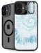 Blue and White Tie Dye iPhone 16 Kickstand Case