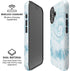 Blue and White Tie Dye iPhone 16 Magsafe Impact Case