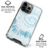 Blue and White Tie Dye iPhone 16 Pro Clear Case
