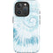 Blue and White Tie Dye iPhone 16 Pro Impact Case