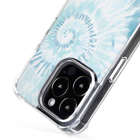 Blue and White Tie Dye iPhone 16 Pro MagSafe Case