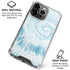 Blue and White Tie Dye iPhone 16 Pro Max Clear Case