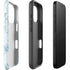 Blue and White Tie Dye iPhone 16 Pro Max Impact Case
