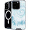 Blue and White Tie Dye iPhone 16 Pro Max MagSafe Case