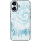 Blue and White Tie Dye iPhone 16 Skin