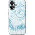 Blue and White Tie Dye iPhone 16 Skin