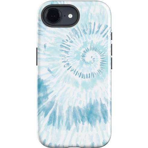 Blue and White Tie Dye iPhone 16e Impact Case