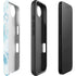 Blue and White Tie Dye iPhone 16e Impact Case