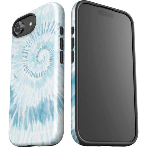 Blue and White Tie Dye iPhone 16e Impact Case