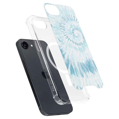 Blue and White Tie Dye iPhone 16e MagSafe Case
