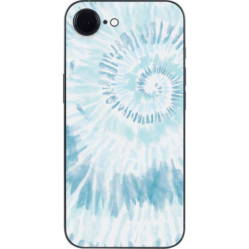 Blue and White Tie Dye iPhone 16e Skin