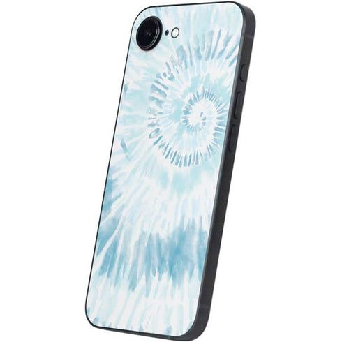 Blue and White Tie Dye iPhone 16e Skin