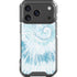 Blue and White Tie Dye iPhone 18 Pro Clear Case