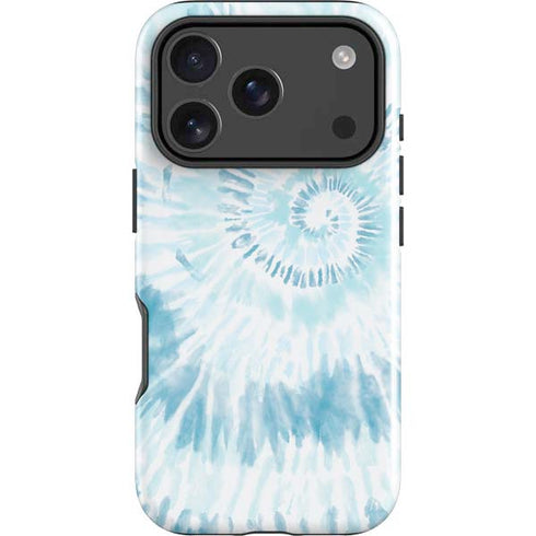 Blue and White Tie Dye iPhone 18 Pro Max Impact Case