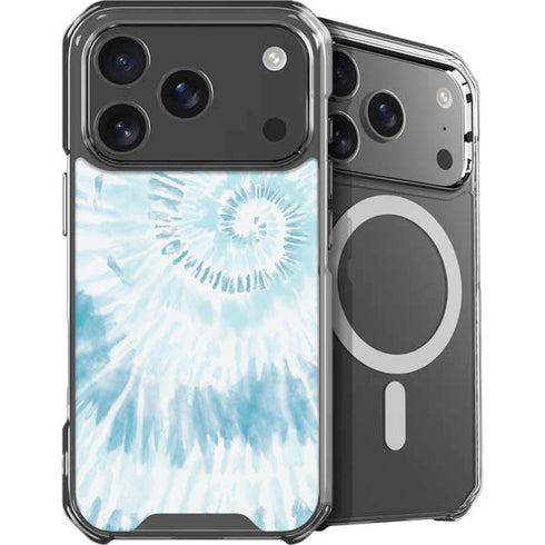 Blue and White Tie Dye iPhone 18 Pro Max MagSafe Case