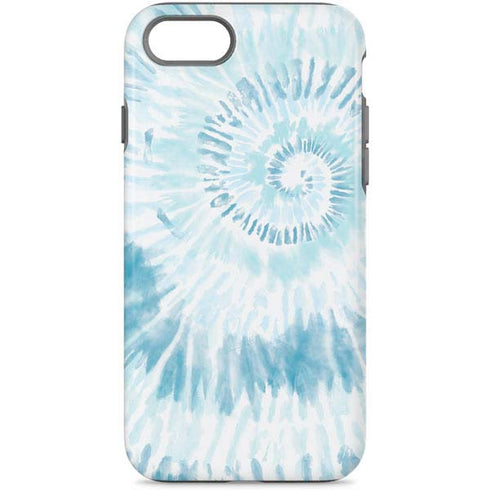 Blue and White Tie Dye iPhone Cases