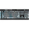 Blue and White Tie Dye K95 RGB PLATINUM Mechanical Gaming Keyboard Skin