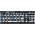 Blue and White Tie Dye K95 RGB PLATINUM Mechanical Gaming Keyboard Skin