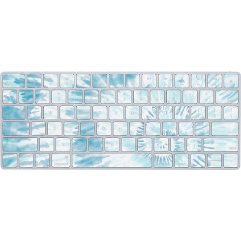 Blue and White Tie Dye Magic Keyboard Skin