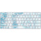 Blue and White Tie Dye Magic Keyboard Skin