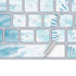 Blue and White Tie Dye Magic Keyboard Skin