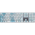 Blue and White Tie Dye Magic Keyboard with Numeric Keypad Skin