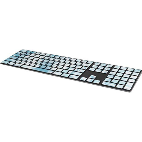 Blue and White Tie Dye Magic Keyboard with Numeric Keypad Skin