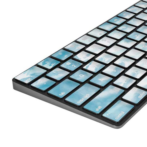 Blue and White Tie Dye Magic Keyboard with Numeric Keypad Skin