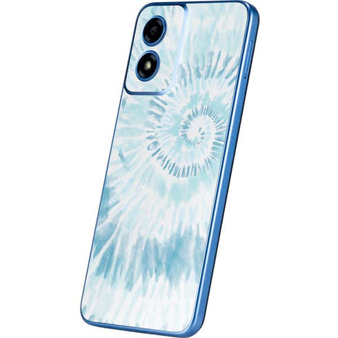 Blue and White Tie Dye Moto G Play 4G (2024) Skin