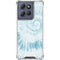 Blue and White Tie Dye Moto G Stylus 5G (2025) Clear Case
