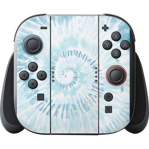 Blue and White Tie Dye Nintendo Switch 2 (2025) with Joy-Con Skin