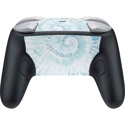 Blue and White Tie Dye Nintendo Switch 2 (2025) Pro Controller Skin