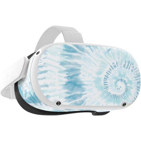 Blue and White Tie Dye Oculus Quest 2 Skin