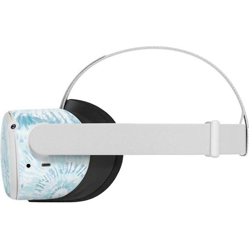 Blue and White Tie Dye Oculus Quest 2 Skin