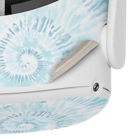 Blue and White Tie Dye Oculus Quest 2 Skin