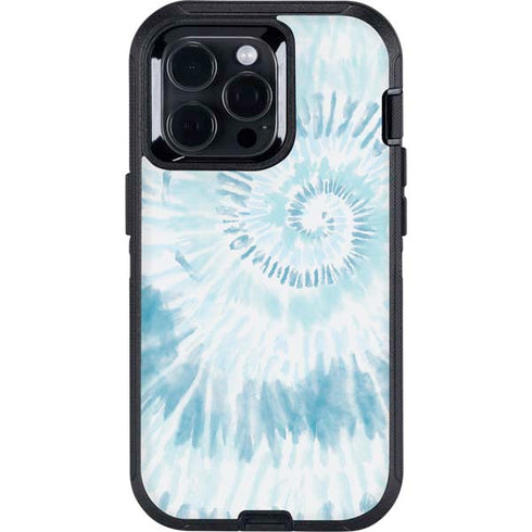 Blue and White Tie Dye Otterbox Defender iPhone Skin