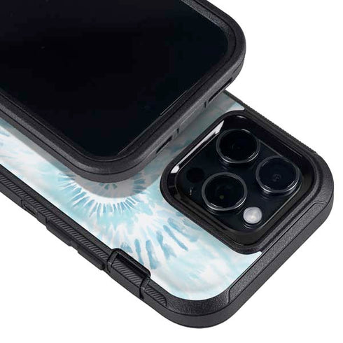 Blue and White Tie Dye Otterbox Defender iPhone Skin