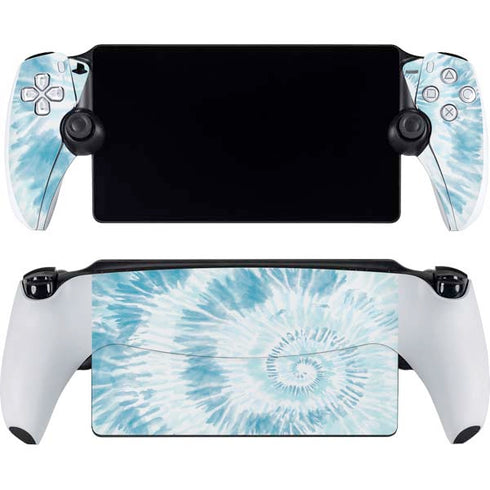 Blue and White Tie Dye PlayStation Portal Remote Player Skin