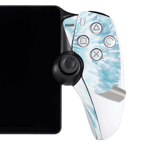 Blue and White Tie Dye PlayStation Portal Remote Player Skin