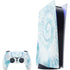 Blue and White Tie Dye PlayStation PS5 Skins
