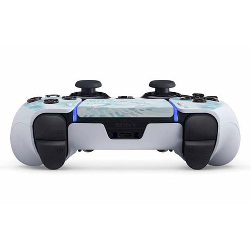 Blue and White Tie Dye PS5 DualSense Edge Pro Controller Skin