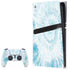 Blue and White Tie Dye PlayStation PS5 Skins