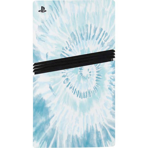 Blue and White Tie Dye PS5 Pro Disk Bundle Skin