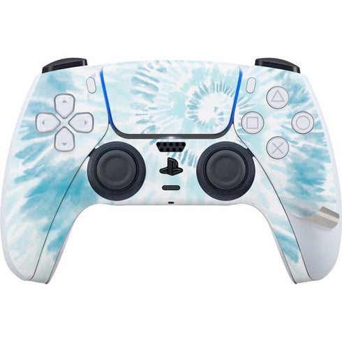 Blue and White Tie Dye PS5 Pro Disk Bundle Skin