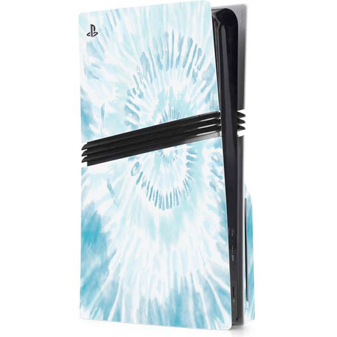 Blue and White Tie Dye PS5 Pro Disk Console Skin