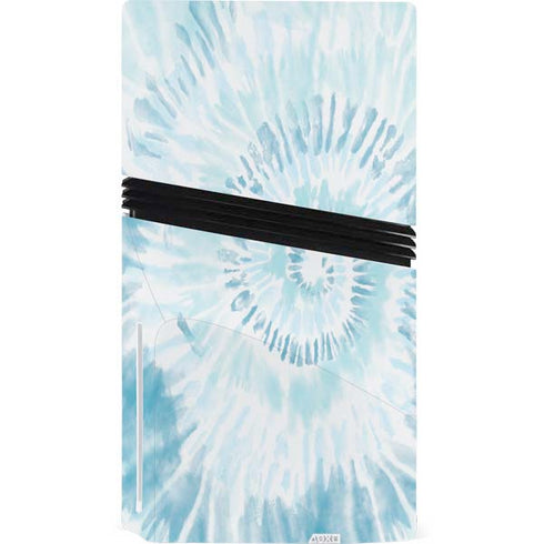 Blue and White Tie Dye PS5 Pro Disk Console Skin