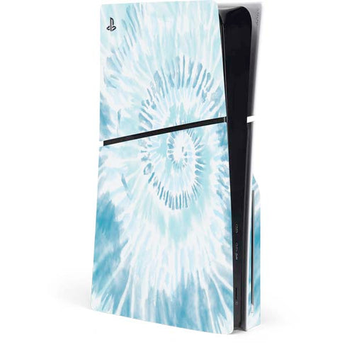 Blue and White Tie Dye PlayStation PS5 Skins